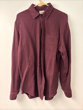 Taylor Stitch - The Jack - Men's Button-Down Shirt - Burgundy - Large
